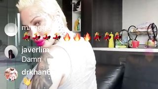 Huge Boobed Whore has a Nip Slip on Instagram Live (Mary Magdalene)