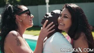 MARISKAX Mariska and Texas Patti pay the rent with sex