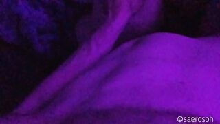 Petite Asian Girl Sucks and Fucks his Big Dick after a Late-night Movie