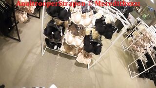 Fitting Room Fun, FFM Finding Bras for Teen with Huge Boobs. Suck&fuck.