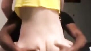 Girlfriend Records best Friend Cumming on a BBC!!