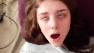 Hard Fucked Cute Teenage Girl Missionary, NO MERCY, Eye Rolling - EbonyFuc