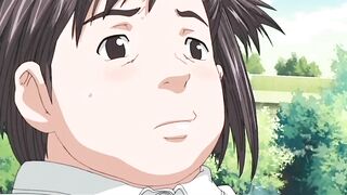 Girl cheats on her husband while he stays in the living room | Anime hentai