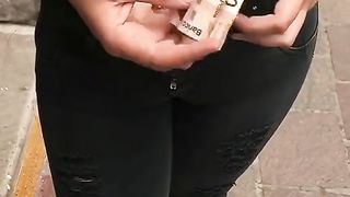 MONEY for SEX,Mexican Teen on Streets is Waiting for her Boyfriend and I Pay Her! ASS IN PUBLIC.VOL2