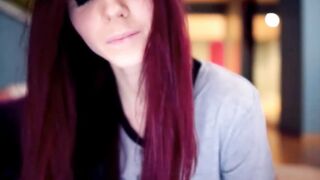 Webcam Cute Redhead Girl with Connected Toy