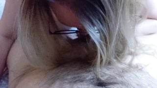 Horny BLONDE CUMSLUT Begs to Suck your Big Dick DIRTY TALKING JOI POV CUMSHOT