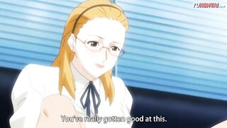 · HENTAI UNCENSORED· Busty milf does anal for the first time