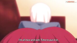 · HENTAI UNCENSORED· Busty milf does anal for the first time
