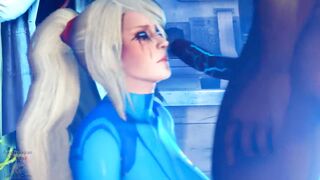 Samus Aran Throat Fuck
