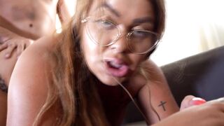 Naughty Stepmom got Creampie while Husband away