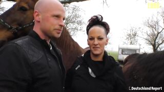 AmateurEuro - German MILF Slut Fucked Hard in the Stable