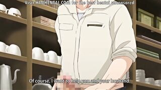 Busty Waitress Cheats on her Husband behind the Bar with a Client | Anime Hentai