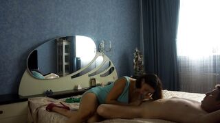 Stepmom Catches Stepson looking at her Panties and he Fucks her