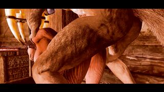 Skyrim Furry Yiff | Lana Visits the Inn | Skyrim Furry Sex