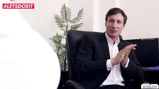 LETSDOEIT - Horny Secretary With Huge Tits Fucks Her Boss In The Office