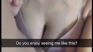 Cheating Girlfriend Snapchats herself while Sucking and Swallowing