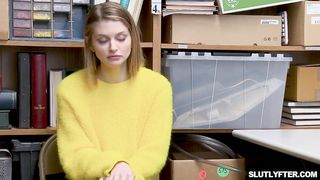 Shoplyfter got finger fuck and cock fed by the LP Officer.