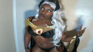 Marvel Cosplay - Storm Possesses the Ability to Control your Cock !! Halloween Contest