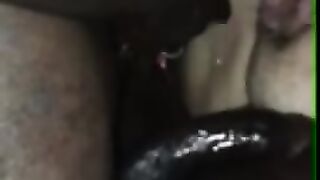 SSBBW Squirts like a Fountain during BBC DP!!