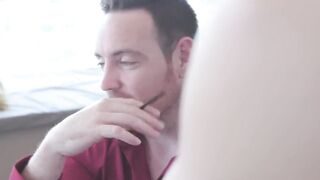 Tiny Loud Teen Seduces a Hot Daddy Dick