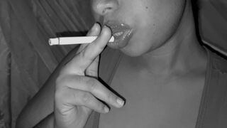 Sexy Smoker Smoking Slowly