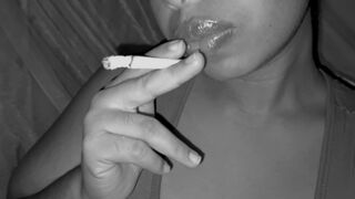 Sexy Smoker Smoking Slowly