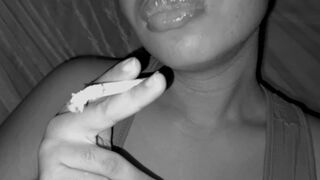 Sexy Smoker Smoking Slowly