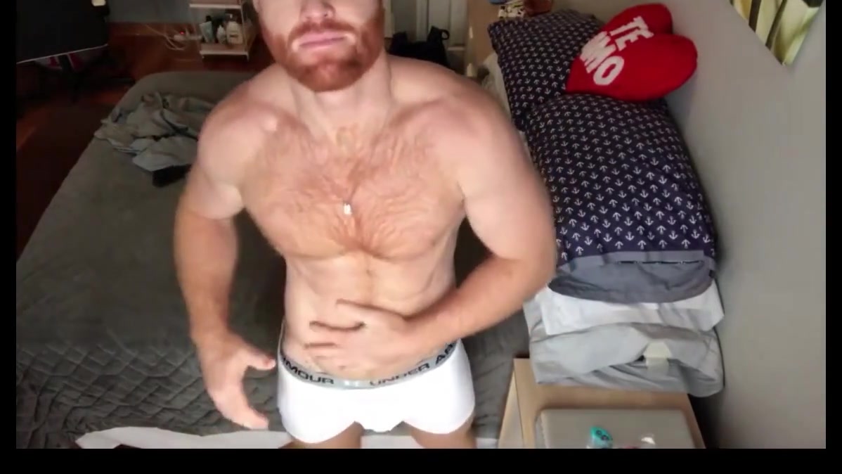 Ginger Hunk Seth Forena Bed Jerks his Cock Until He Cums