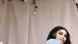 Ebony Teen Riding Dildo