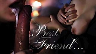 She made a Sloppy Blowjob for Gay-friend (with Subs) | Lovely Dove