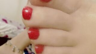 Sexy Feet Pedicure Close up