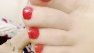 Sexy Feet Pedicure Close up