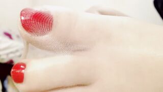 Sexy Feet Pedicure Close up