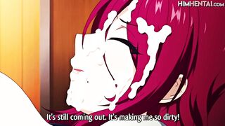 · HENTAI · Incredible busty mature gives a titjob to get cum