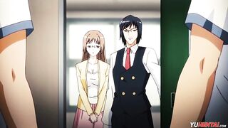 · HENTAI · Busty mature has an orgy and do anal