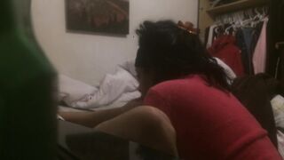 My Friends Mom Swallows my Load while I Jack off in her Bed