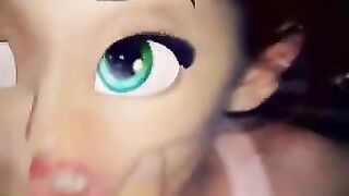 Real young whore from Snapchat with Disney face sucking my dick. Pov