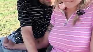 BIG TITS Blonde TEEN Gabbie Carter Hits A Hole In One