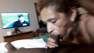 Latina Crackhead Granny Deepthroat Swallow in Telly