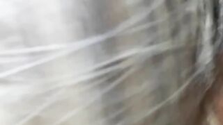 Dime Blonde Cougar Sucks my Small Cock while taking BBC