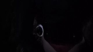 Biker girl has some trouble, I offer her a ride & she pays me with an outdoor blowjob, she swallow !