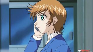 · HENTAI UNCENSORED · Busty babe loves to give blowjobs and have an orgy