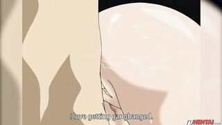 · HENTAI UNCENSORED · Busty babe loves to give blowjobs and have an orgy