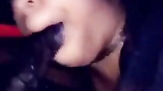 Sucking his Dick while he in the Phone with his Girlfriend