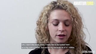 CASTING FRANACIS - Canadian Teen Pussy Pounded In First Cast - AMATEUREURO