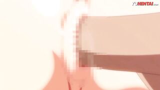 HENTAI·  Teen big tits fucks a old dick to get cum inside