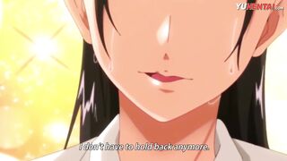 HENTAI·  Teen big tits fucks a old dick to get cum inside