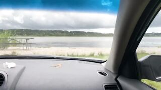 Almost Caught having a Car Quickie in the Park