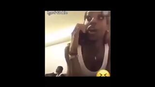 Hood Bitch Fucked while on the Phone
