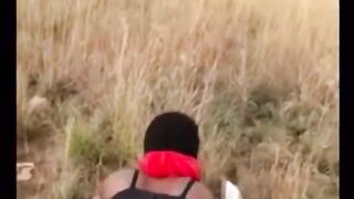 Big African Ass in the Fields